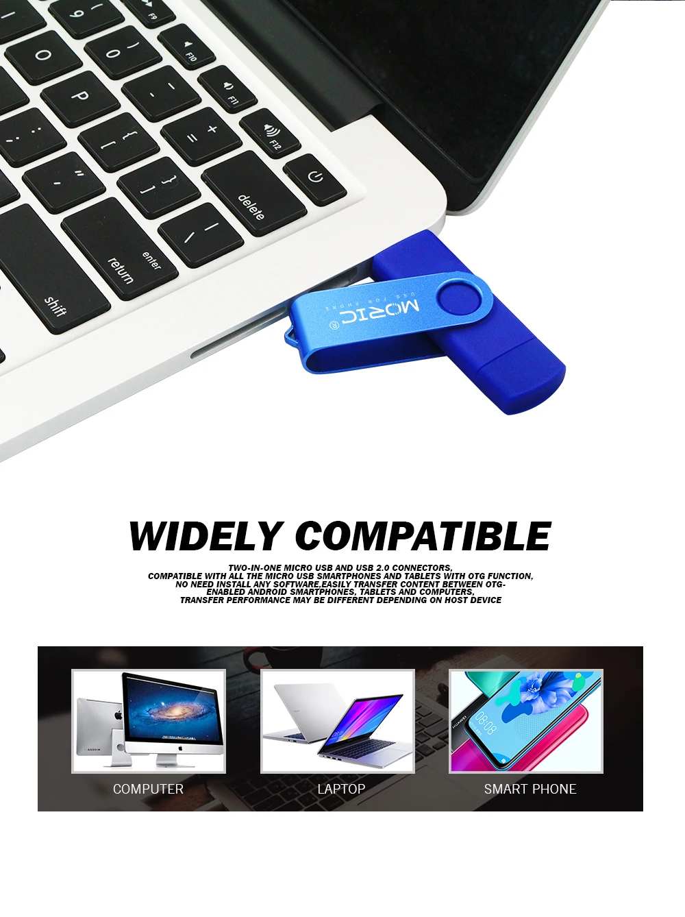2020 Newest USB flash drive OTG high Speed pendrive 64GB 32GB 16GB 8GB 4GB external storage double Application Micro USB Stick - ANKUX.COM