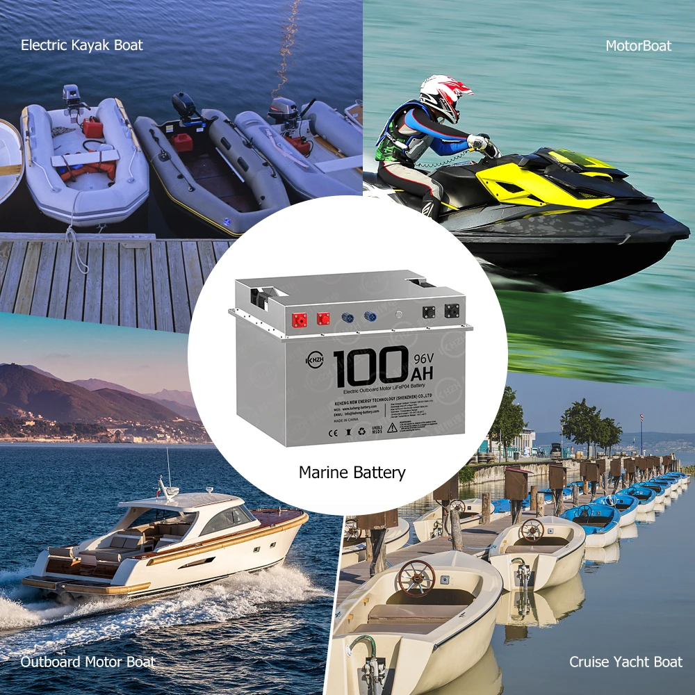Portable Waterproof Boat Batteries 12v 100ah 24v 36v 48v 150ah 200ah