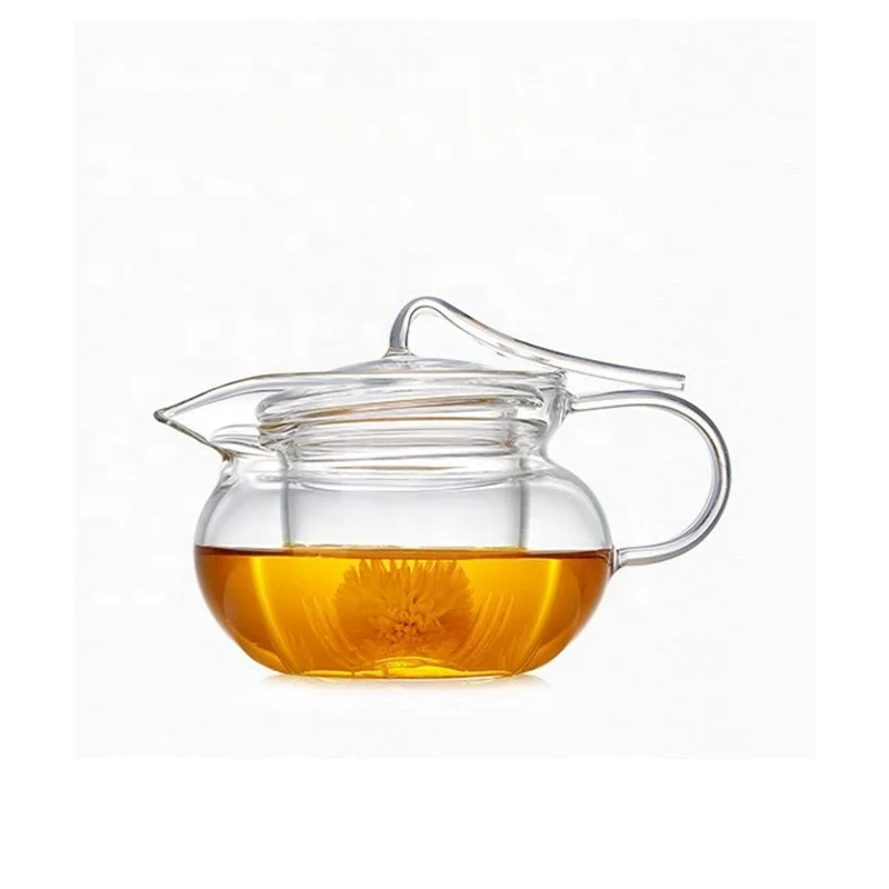 Wholesale Loose Leaf Tea Kettle Borosilicate Glass Teapot With Tea