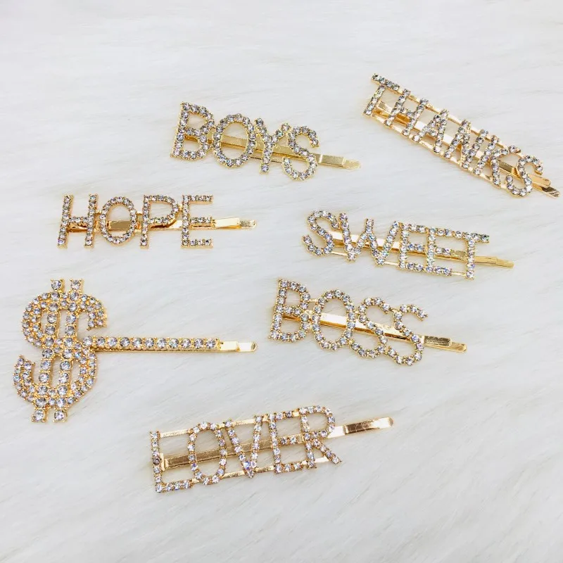 Bling Bling Clips Glitter Rhinestone Clips Gold Silver Glitter For Make ...