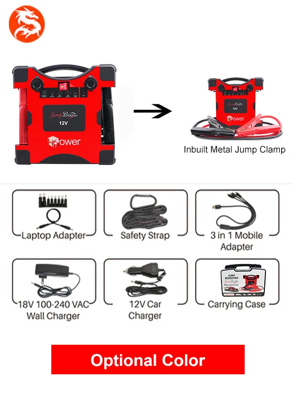 High Capacity 4000a Peak 64000mah 12v 24v Multi Functionportable Power