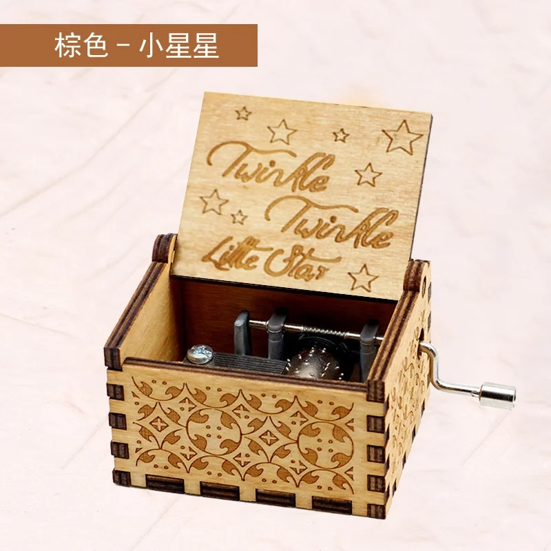 2020 Caoxian Handmade Wholesale Laser Cut Wooden Music Box For Arts And