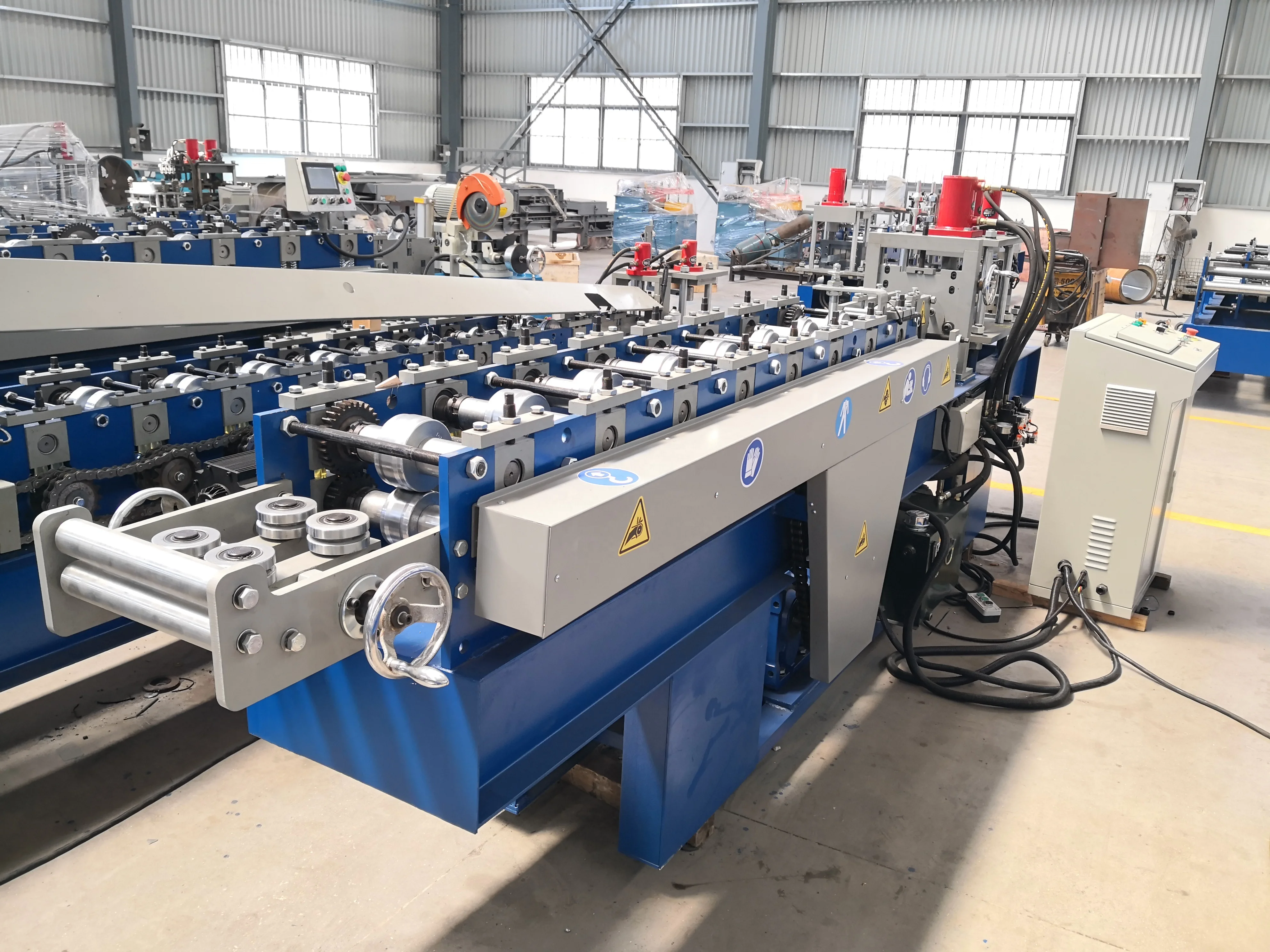 Distribution Center Train Machine Din Rail Channel Roll Forming Machine for Electric Mountable Rail ...