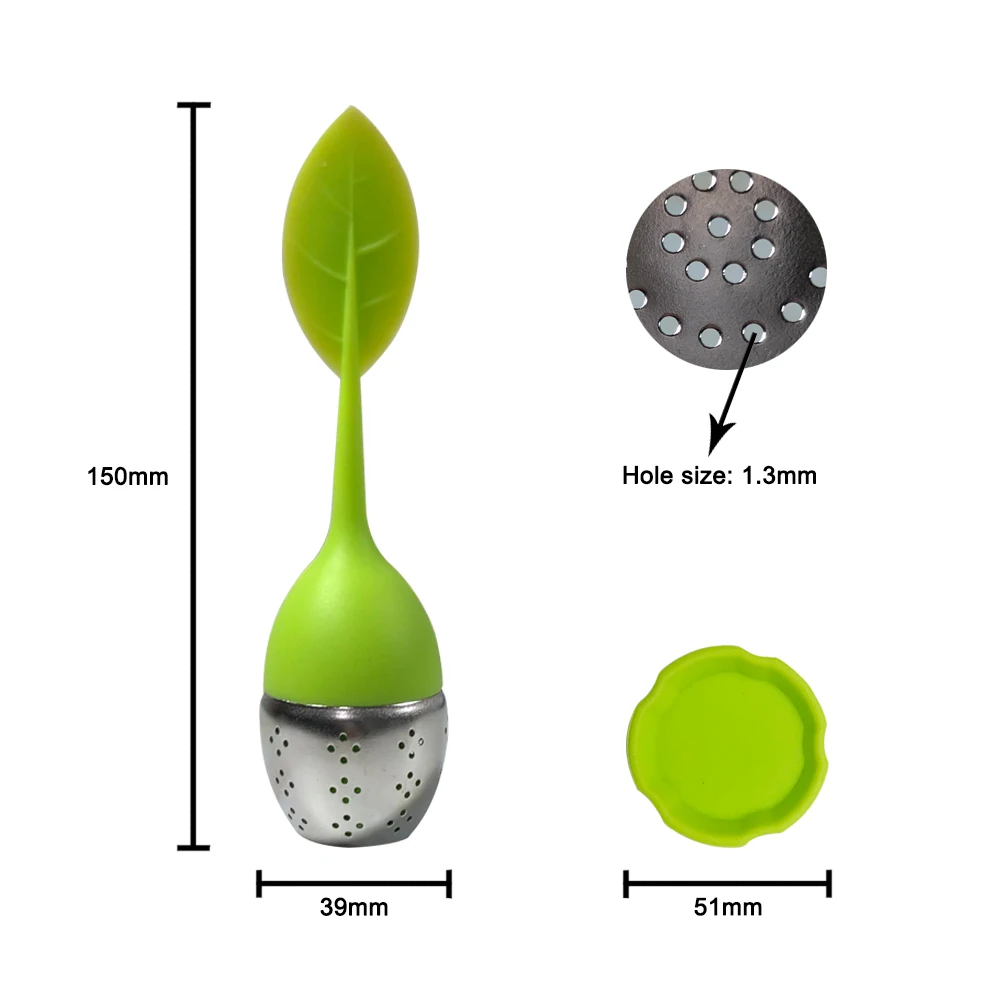 Factory Wholesale High Quality Silicon Tea Infuser With Stainless Steel