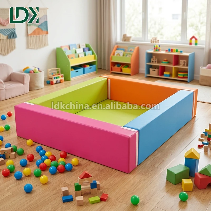 LDK Small Gymnastics Square Pool Kids Training Pit for Kindergarten and Early Education Sports