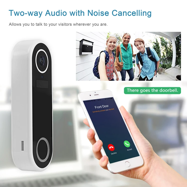 In Stock 1080p Doorbell Camera Wifi Video Door Bell Camera Wireless