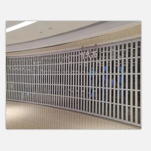 Thương Mại Trượt Polycarbonate Crystal Cửa Xếp Cửa An Ninh