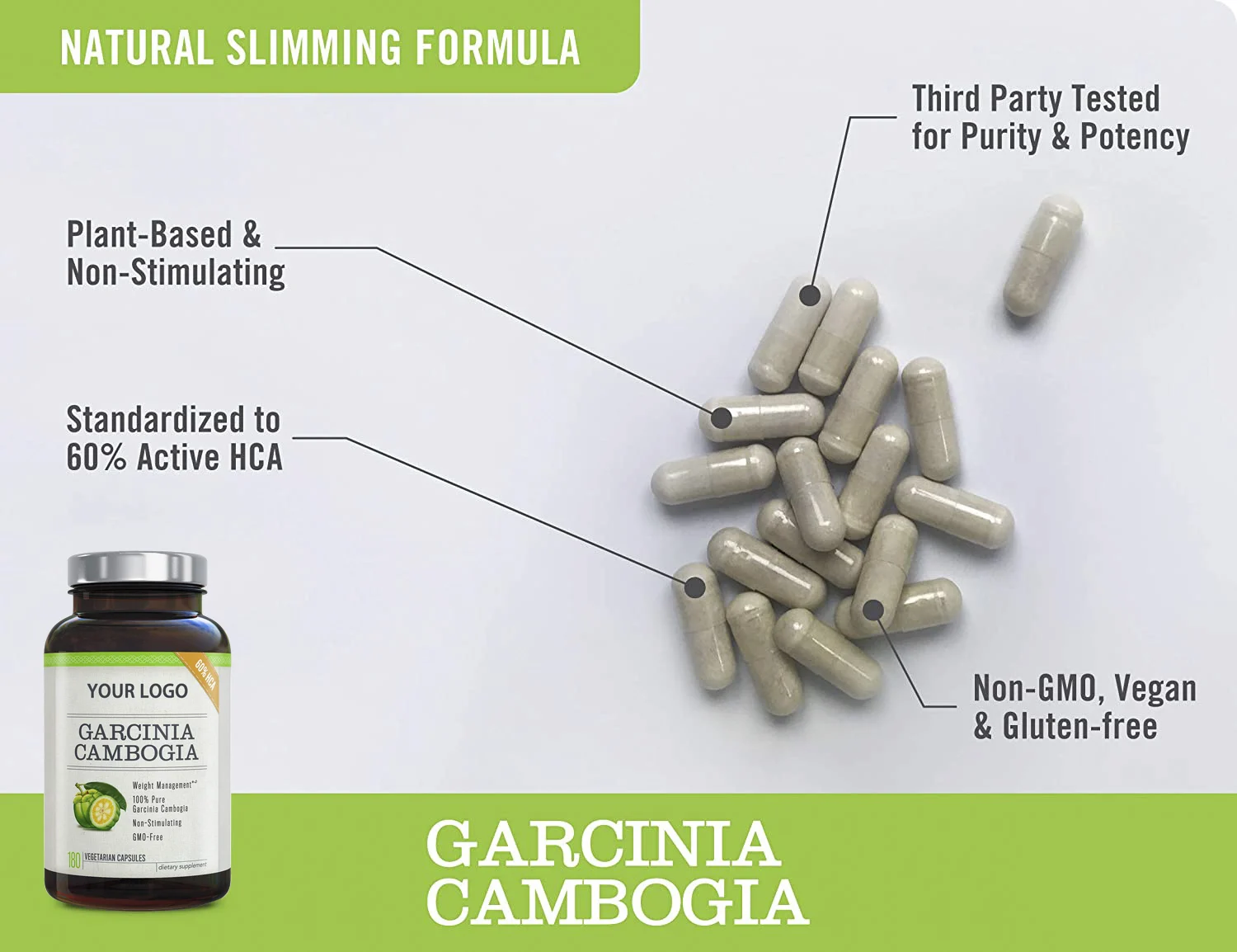 100 Natural Garcinia Cambogia Capsules Supports Weight Loss And Curbs