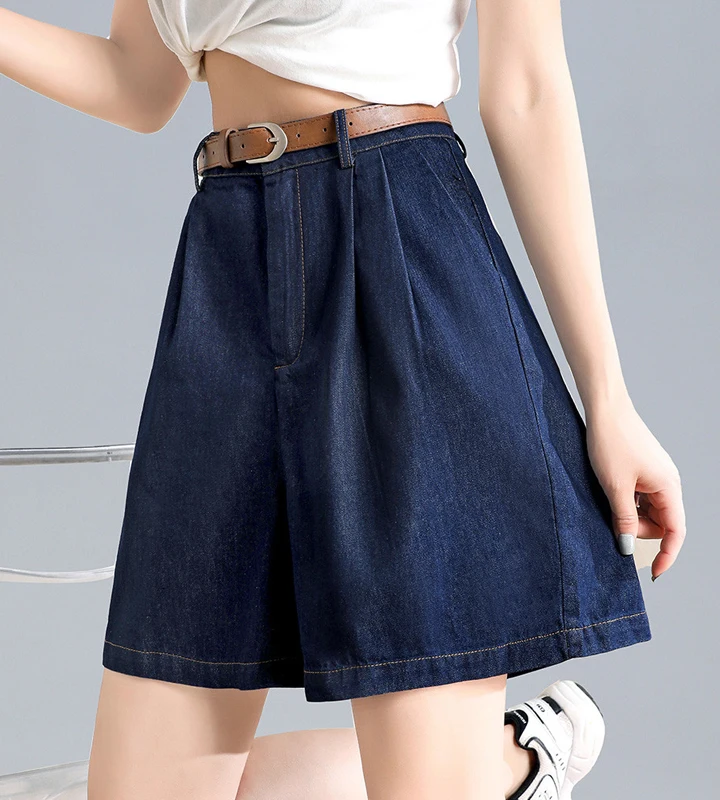 ladies baggy denim shorts