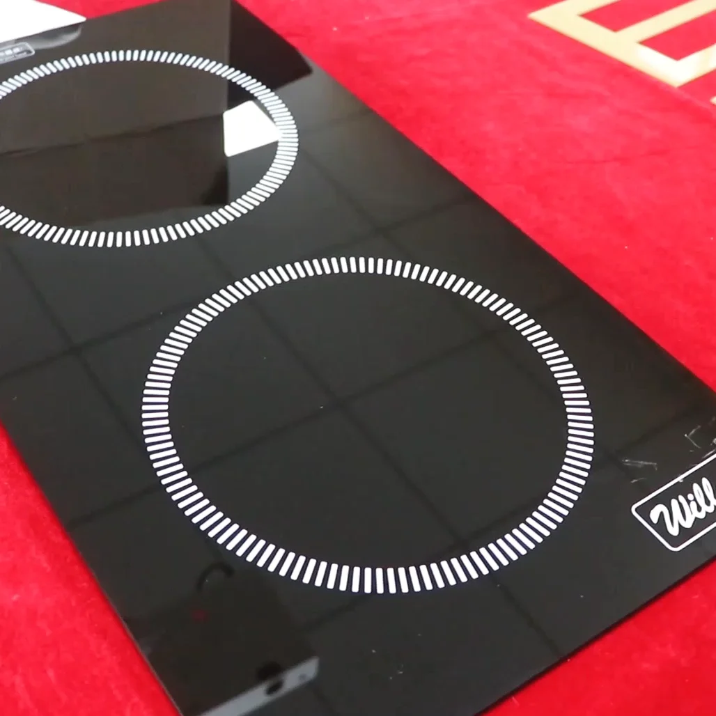 Factory Custom Black Crystal Glass Panel Induction Cooker Ceramic Glass