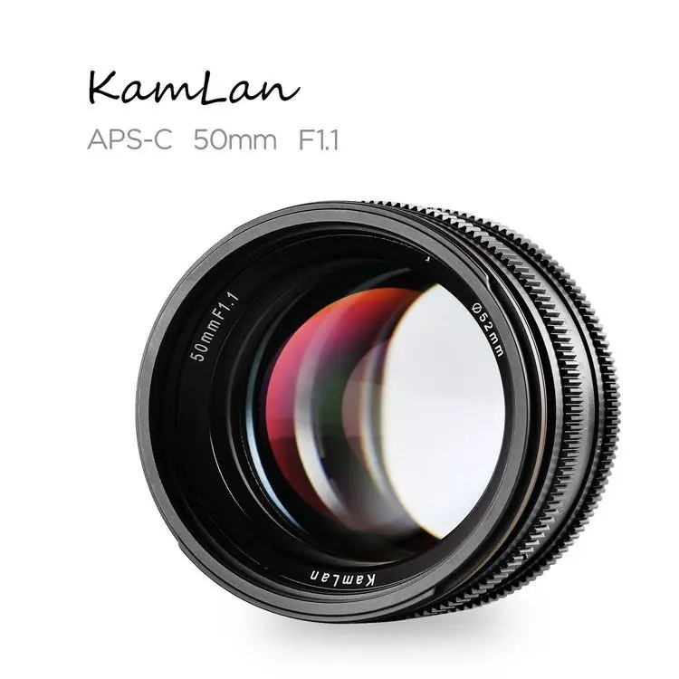 Kamlan 50mm F1.1 Aps-c Large Aperture Manual Focus Lens Canon Nex Fuji X M4/3 Mount Camera For Mirrorless Cameras - Buy Kamlan 50mm F1.1 Aps-c Large Aperture Manual Focus Lens,Manual