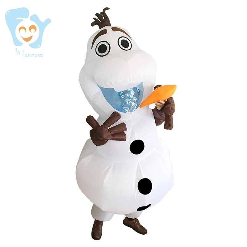 New Year Christmas Cosplay Mascot Air Suits Inflatable Olaf Snowman ...