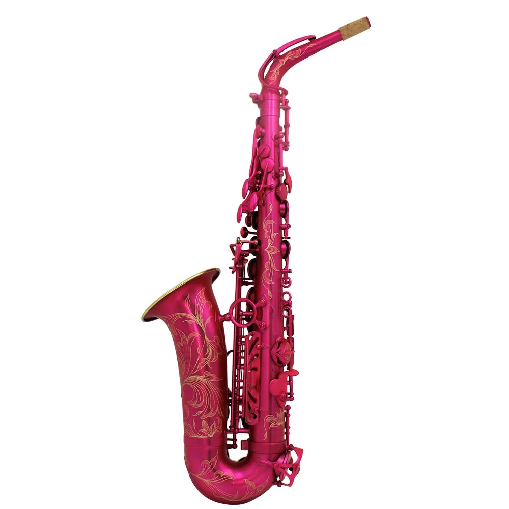 High Cost Effective Matte Pink Alto Saxophone for Students - Buy