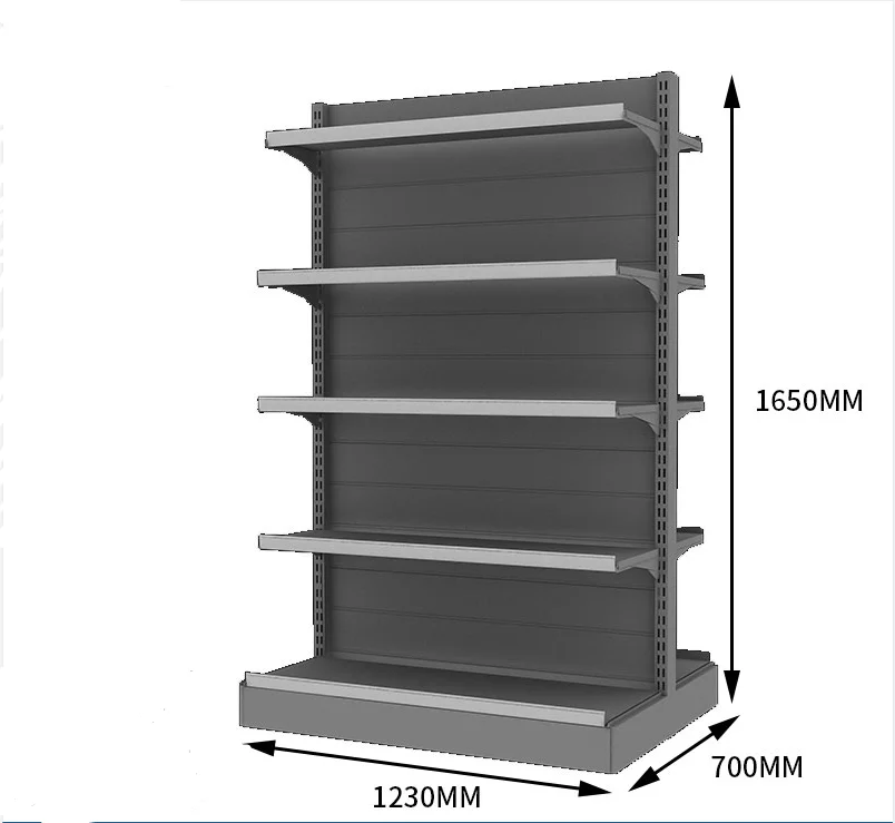 Market Shelf Supermarket Display Shelf Racks 5 Tiers Shelf For Market