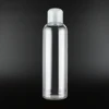 200ml silk printing cosmetics packaging products flip cap empty round pet plastic bottles cream shower gel shampoo container