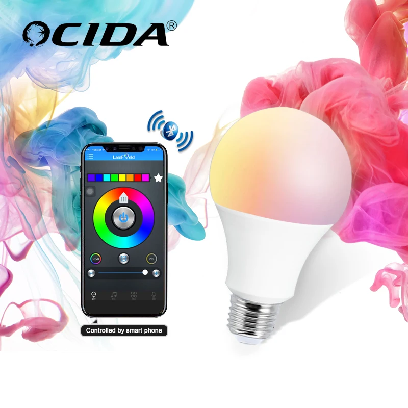 7 Watt Smart Bluetooth Led Bulb Light For Indoor Lighting That Can Be Connected To A Mobile Phone