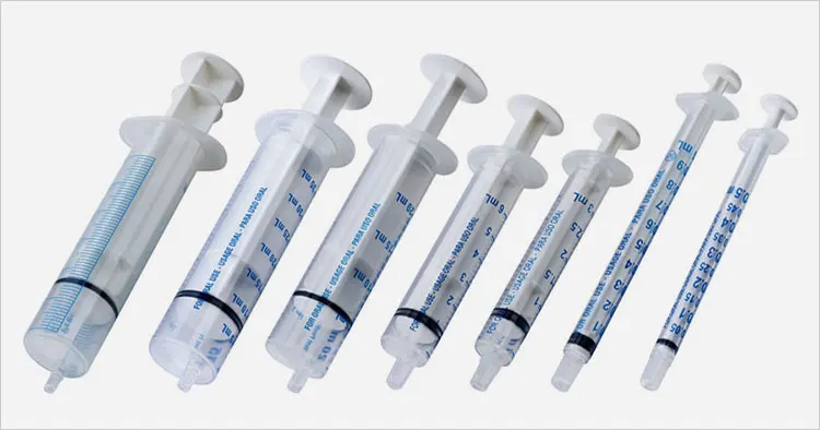 oral-syringe-set-h 1ml 2ml 3ml 5ml 10ml 30ml 60ml Clear Plastic Disposble Oral or Enteral Syringes with Luer Slip Tip