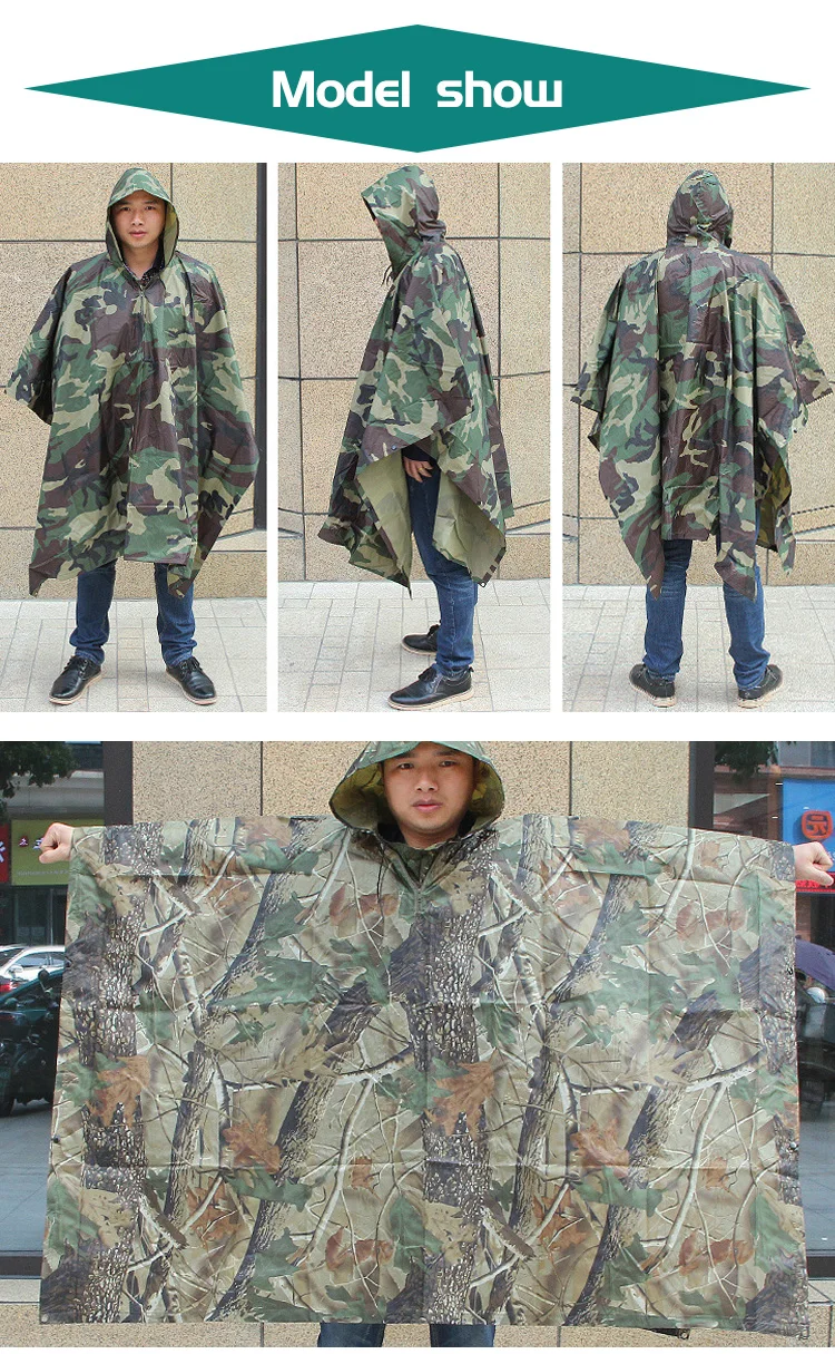 军用雨衣怎么折叠图片