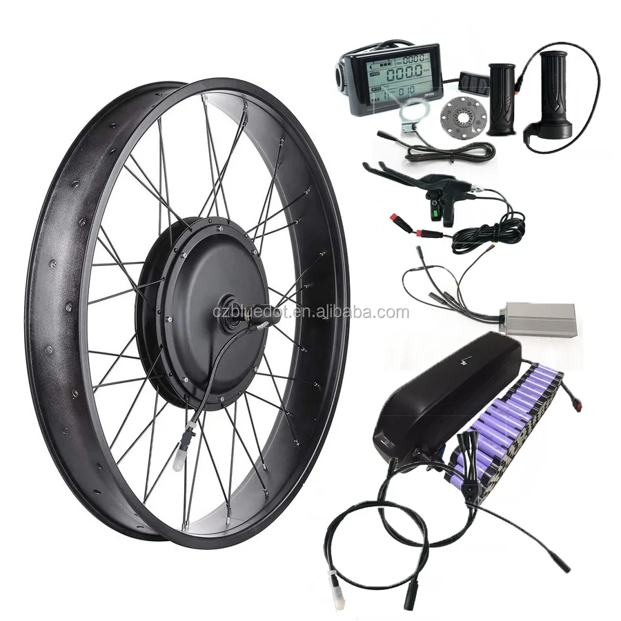 26 X 4.0 Fat Rim Tyre 48v 500w 1000w Hub Motor E Electric Bike Ebike