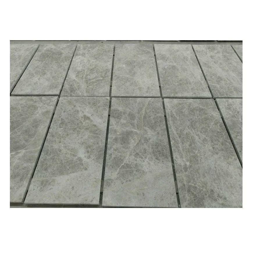 Dora Cloud Gray Marble Floor Tiles Wall Tiles, Subtle Grey Marble 1 Meter Panel