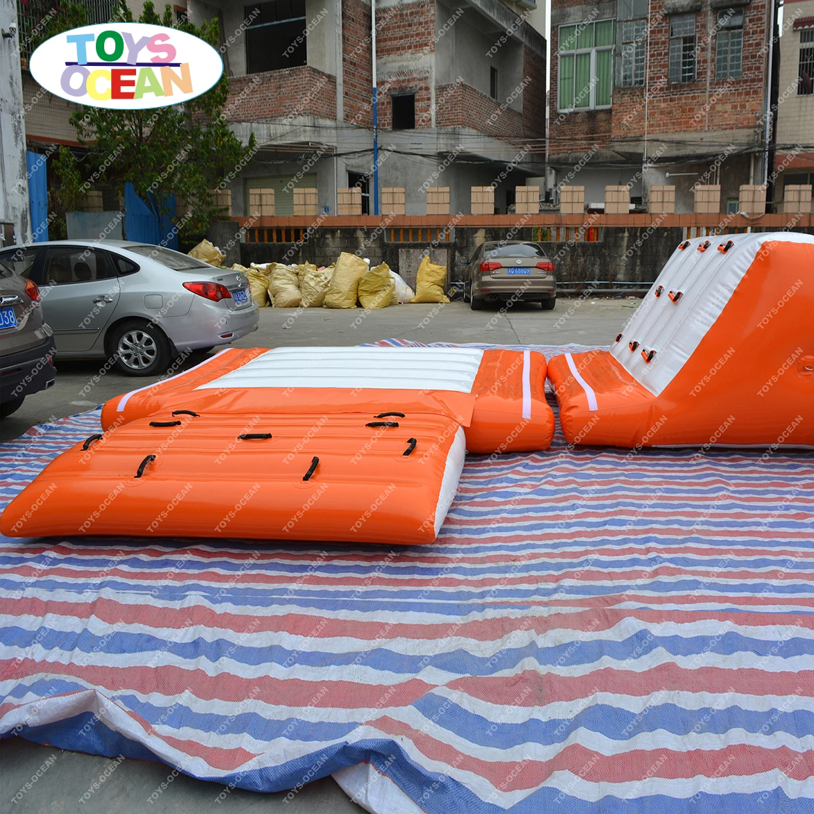 crane inflatable water park