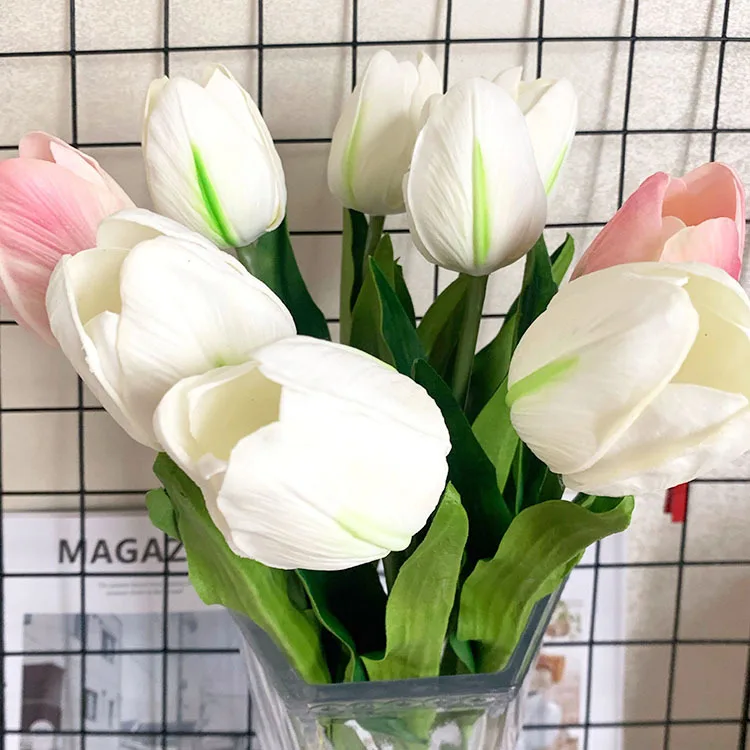 High Quality Artificial Tulip Pu Flower Tulip Artificial