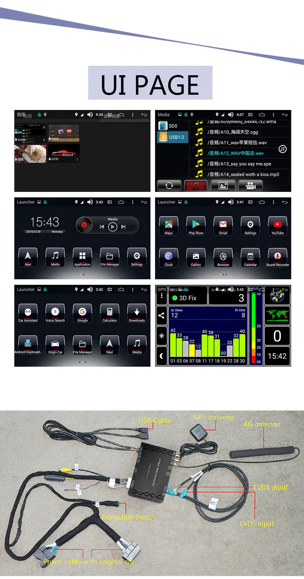 2+16g Android 9.0 Car Interface Box Use For Peugeot Buy Car Dvd