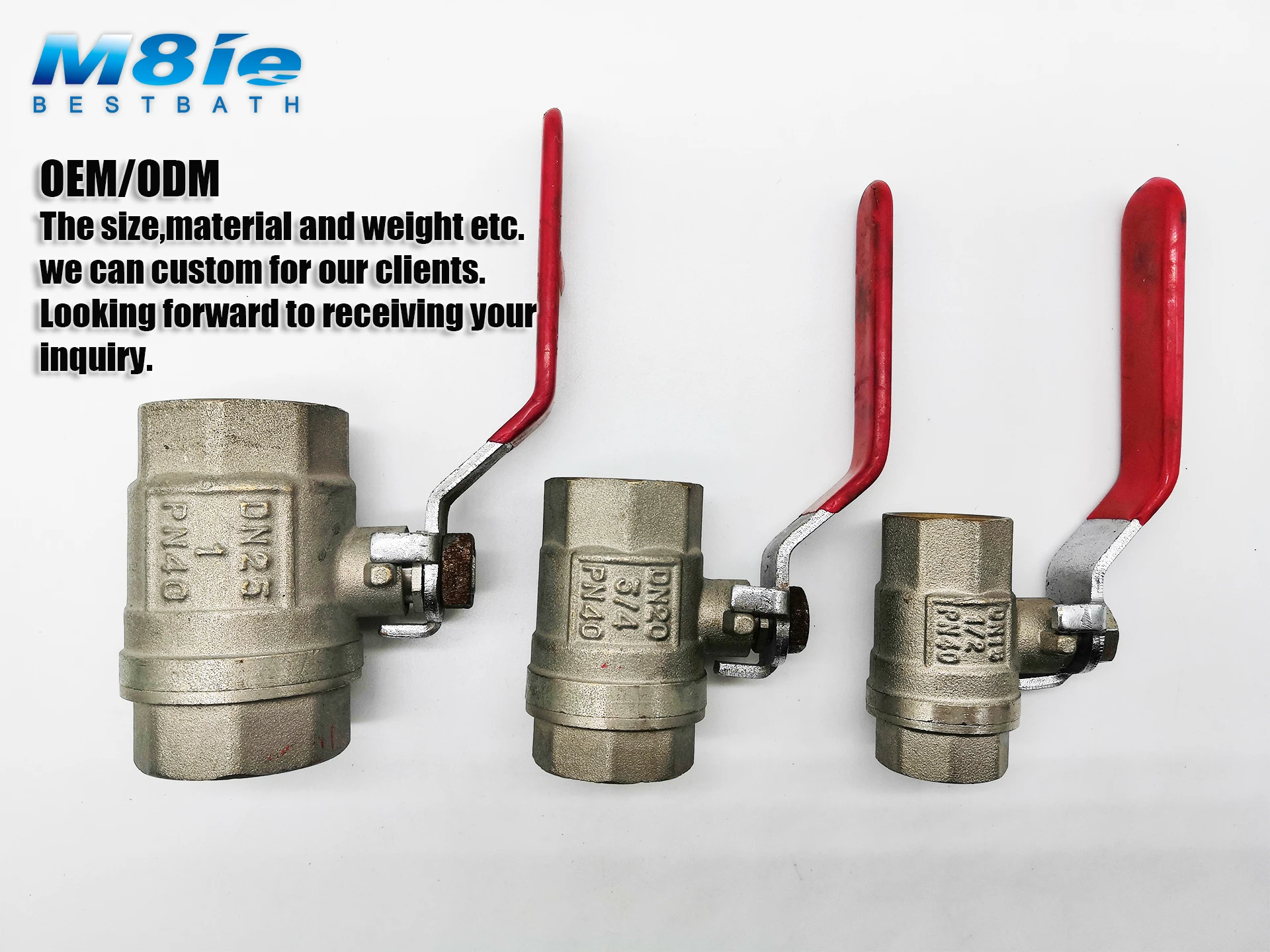 Dn15 Dn20 Dn25 1/2" 3/4" Anticorrosion Stainless Steel Shutoff Brass