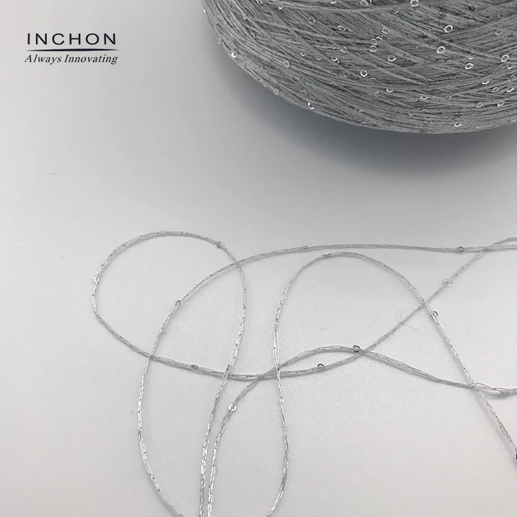 3mm 6mm cotton sequin yarn