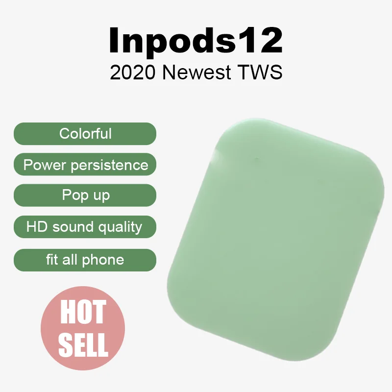 2020 Macaron inPods 12 Wireless Headphone Earbuds Touch Control 5.0 Mini True Wireless Earphone - ANKUX.COM