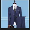 High Class Fashion Printing 3-Piece Slim Fit Men's Formal Wedding Business Suits