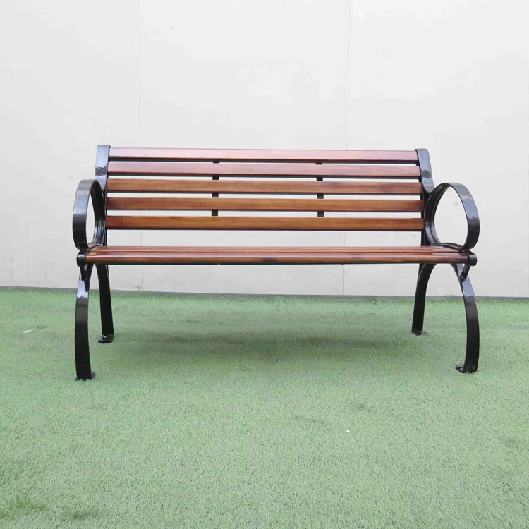 garden bench metal feet