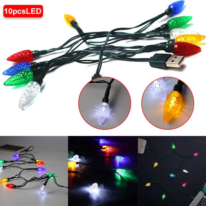 Christmas Light 10led Festival Lighting Led Light Phone Charger