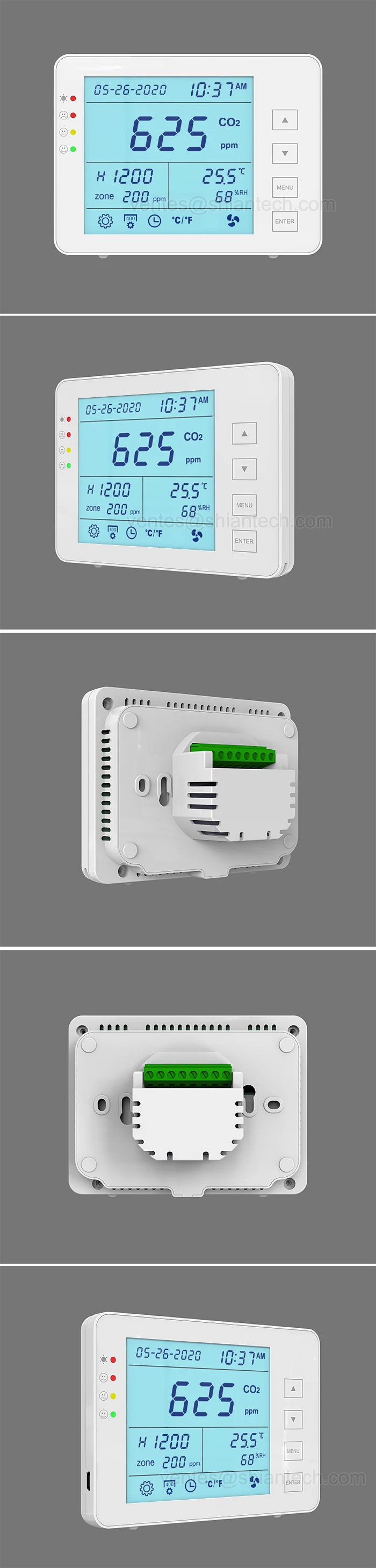 Co2 Monitor Controller With 2channel Low Drift Ndir Co2 Sensor,010000