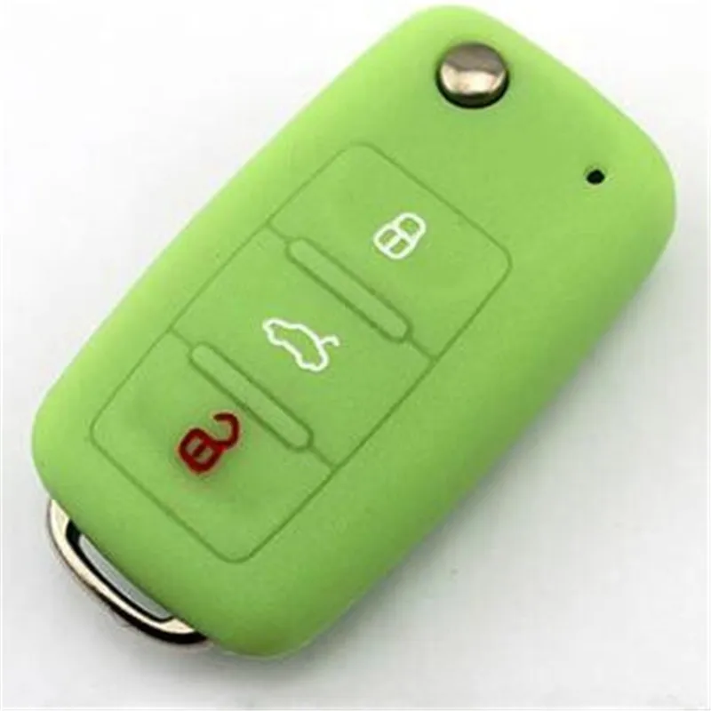 Protective Silicone Remote Car Key Case Cover For Volkswagen Vw Polo