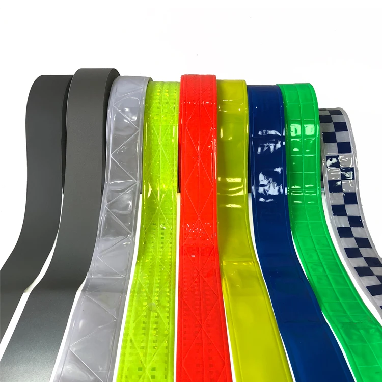 Sew On Vest High Visibility Fluorescent Pvc Reflective Strip For