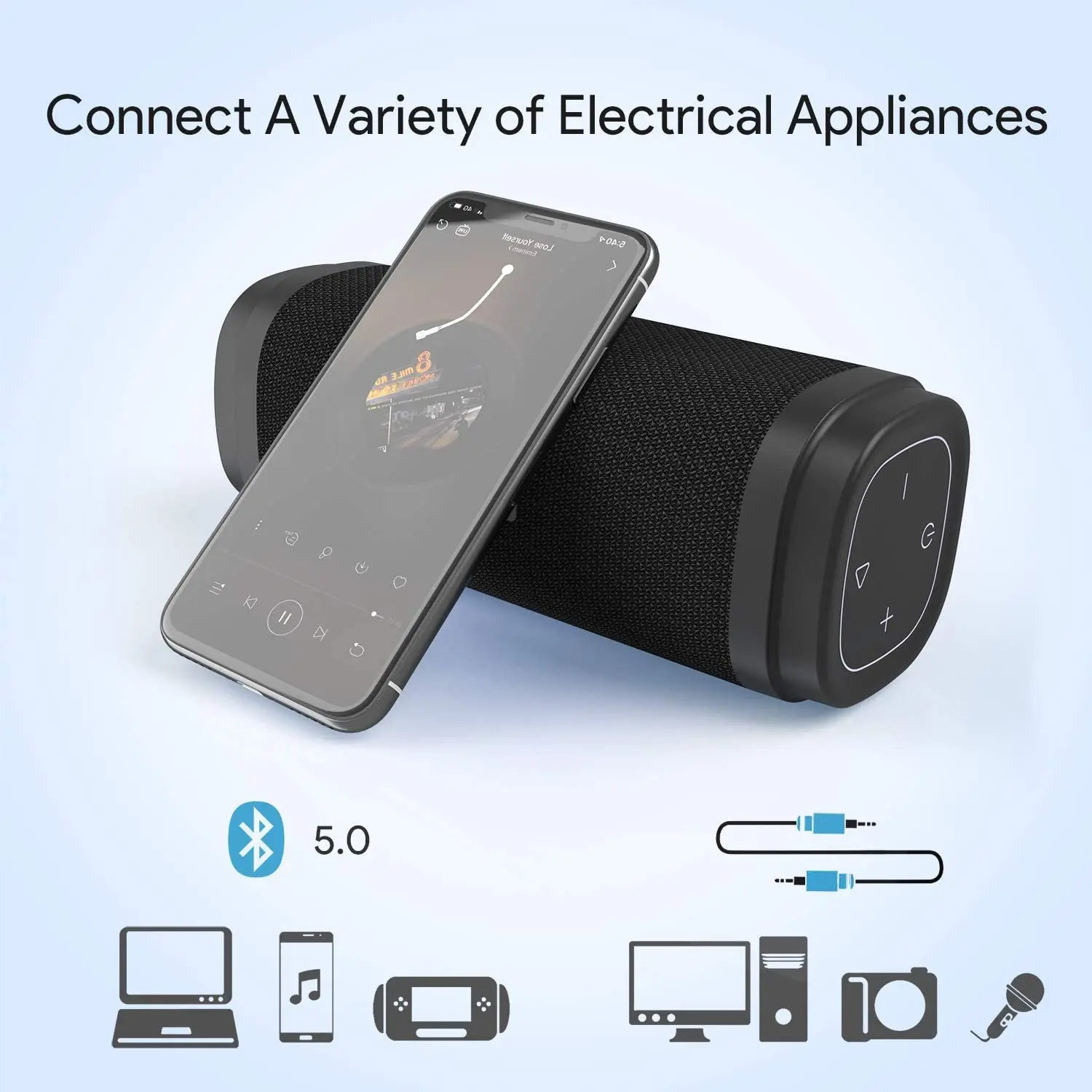 Zamkol Latest Cheap Waterproof Mini Wireless Portable Loud Best Bluetooth Speakers With Strong Bass - ANKUX.COM