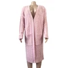 Hot sale winter ladies chunky cable knitted patterns aztec long sleeve cardigan sweater for women