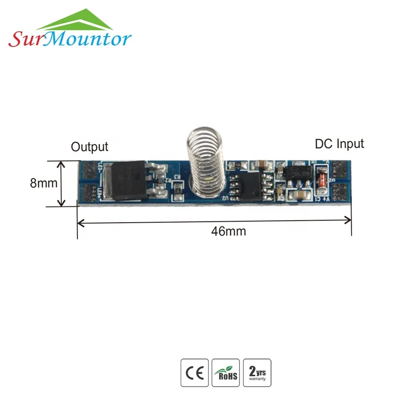 China Hinge Touch Dimmer Switch 8mm Pcb Sensor 24v Dc 12v