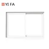 2 panel window color white channel aluminium section window european aluminum window mullion for sale