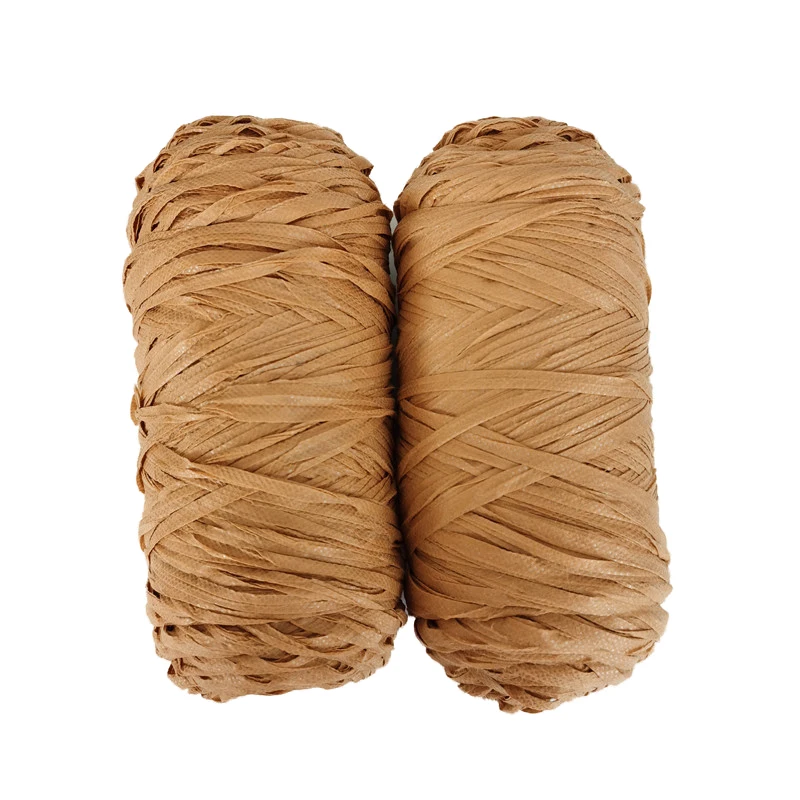2021 New Popular Natural 200g/piece Fancy Paper Raffia Yarn For