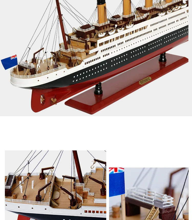 24inch Wholesale Rms Titanic Wooden Cruise Ship Model Led Lights Men's ...