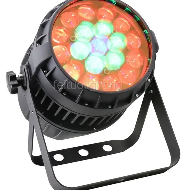 屋外 IP65 サークル制御 led パーズーム 19 × 10 ワット rgbw 4 1 led パー 64 でテレビスタジオ機器