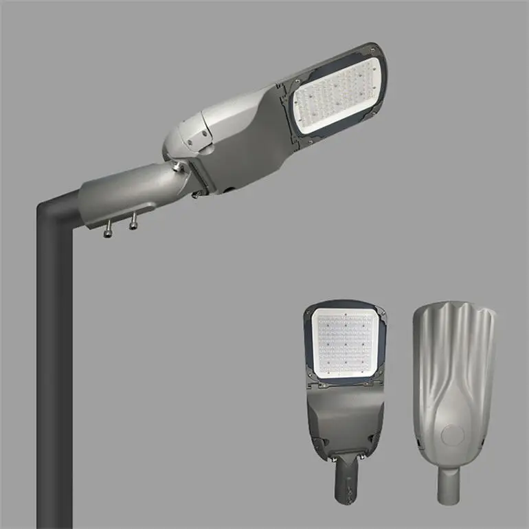 Ik09 60 Watt 150W Price List Dimmable Listed 3500Lm Slim Certificate Led Street Light Aluminum Profile