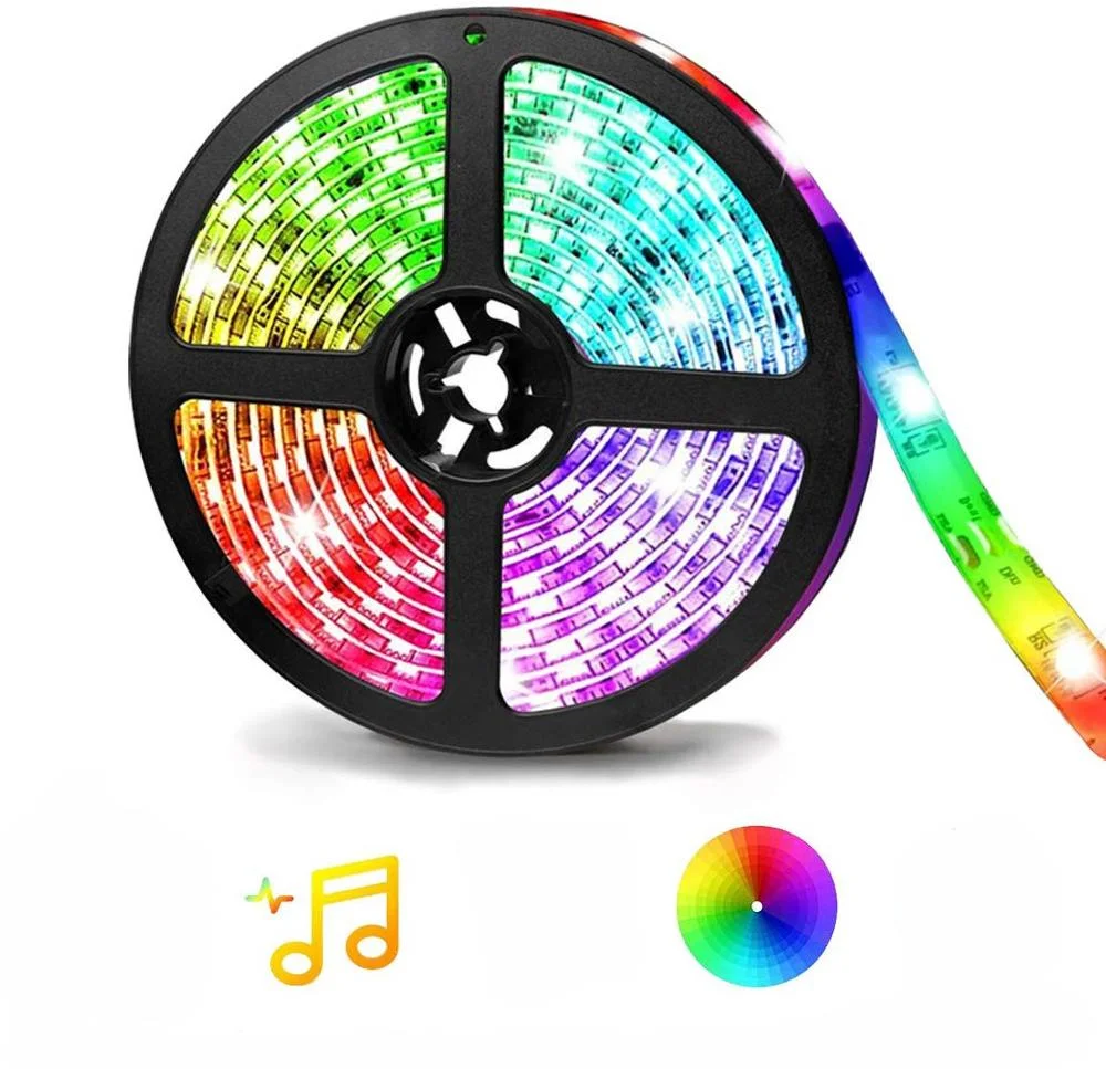 12v Smart Voice Control Led Strip Light 5m 10m Kit Smd5050 Rgb Music