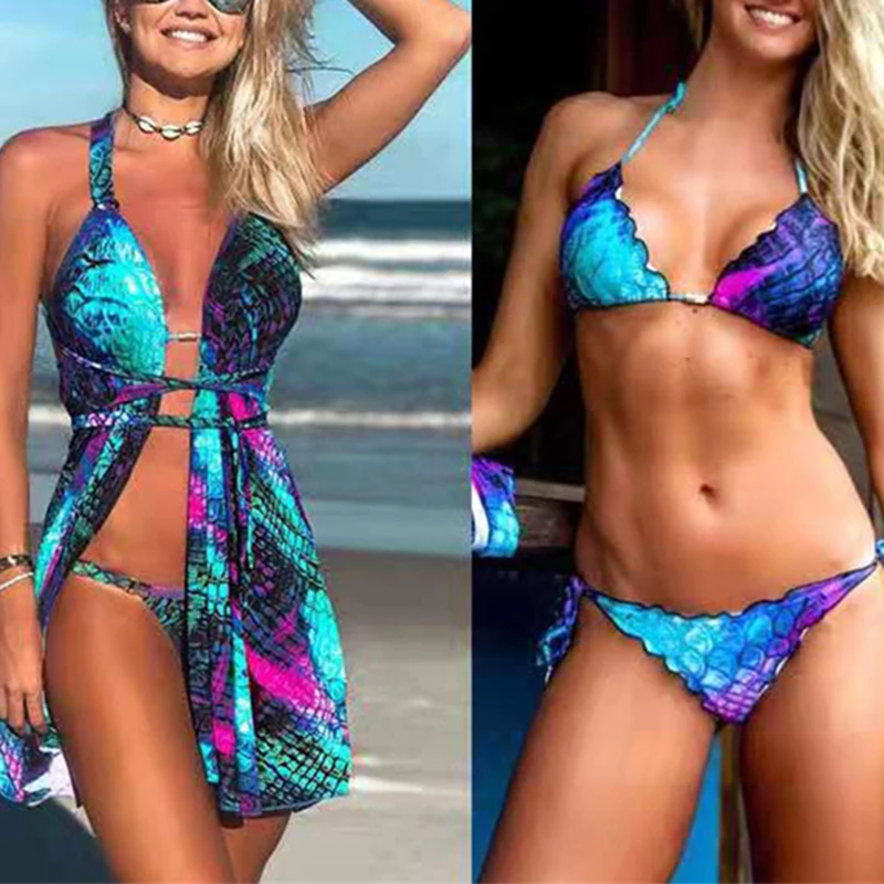 three piece swimwear