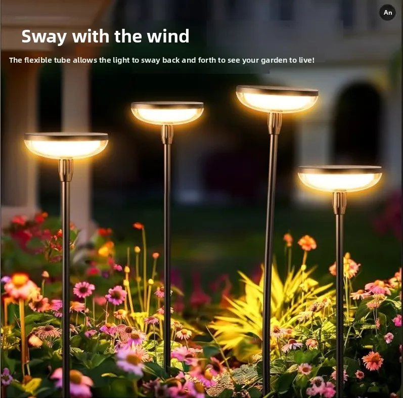 product solar swing light pathway outdoor waterproof led landscape lighting pathway lawn solar garden decorative lights-3