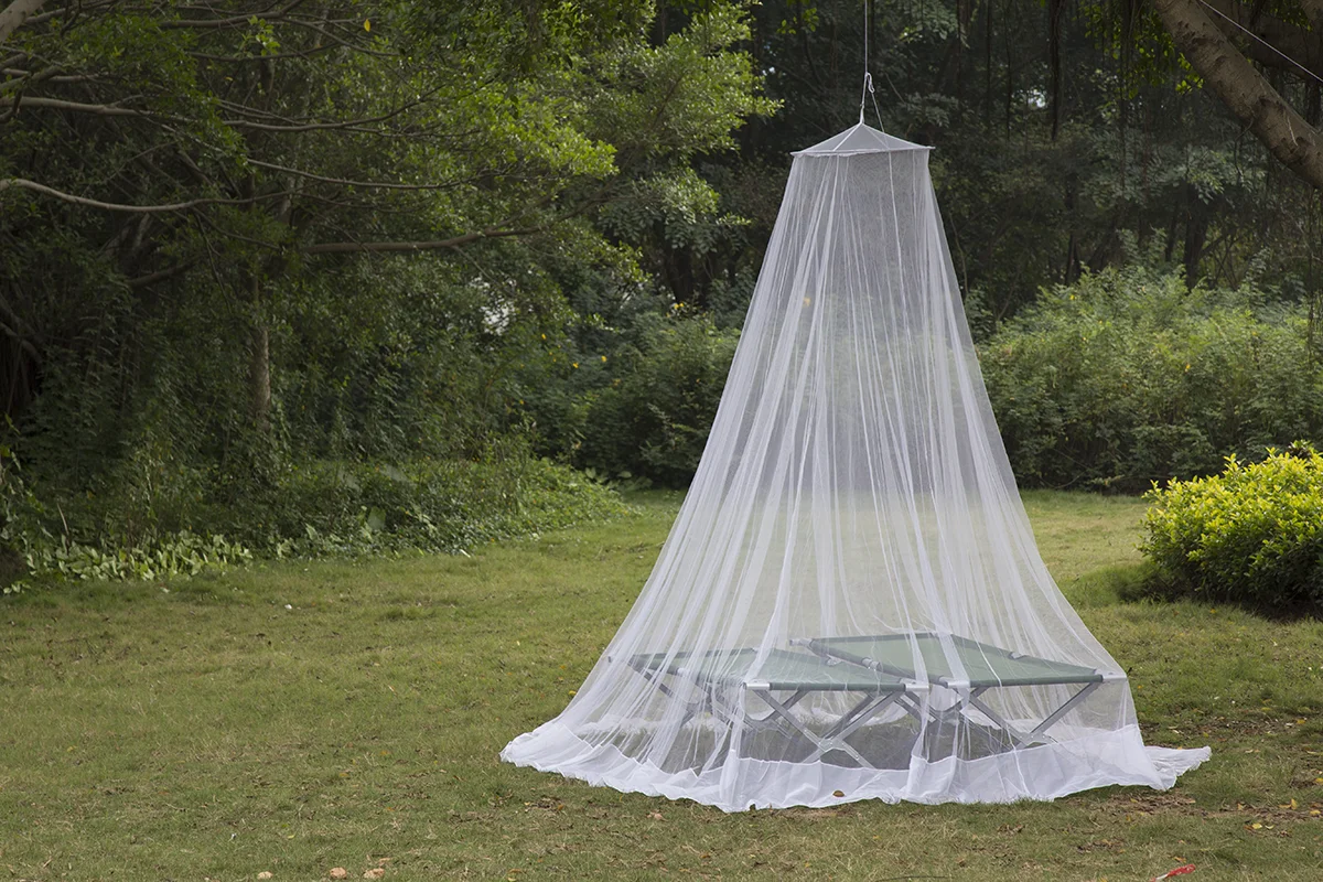 户外军用白色蚊帐军队露营