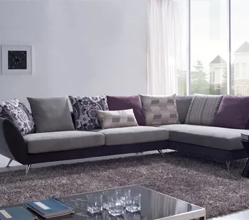 New Model Cheapest Wooden Sofa Set Small Fabric Corner Sofa Set