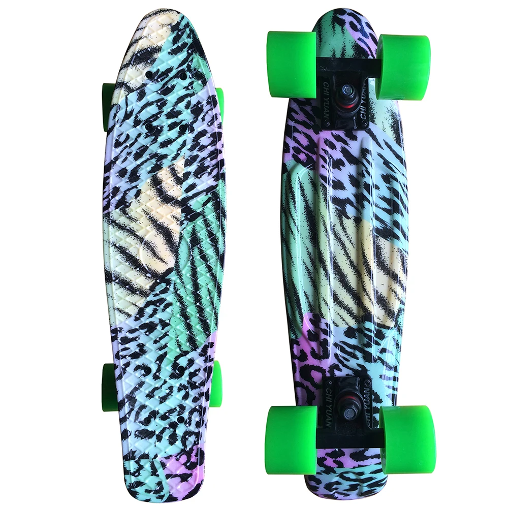 22 Inch Cruiser Skateboard Plastic Skate Board Retro Graphic Galaxy